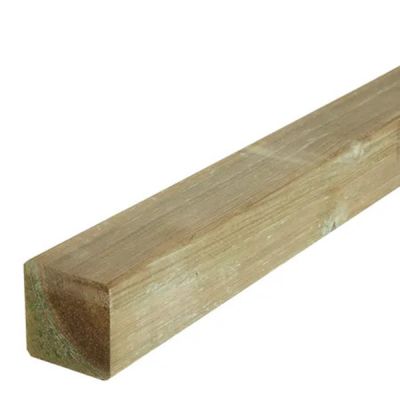 Poteau bois carré sel vert classe 4