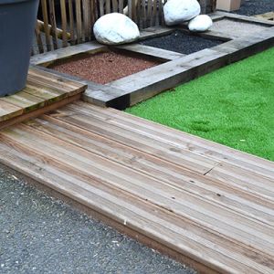 Lame de terrasse bois sel marron classe 4