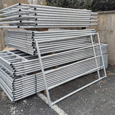 Barriere d’herbage galvanisée extensible