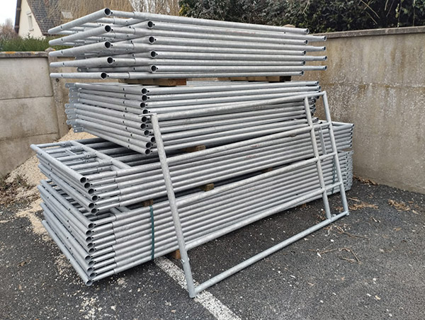 Barriere d’herbage galvanisée extensible