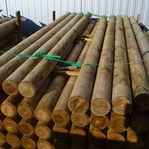 Lisse ronde bois sel vert classe 4