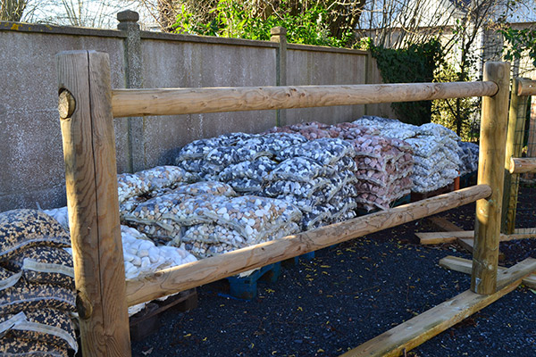 Lisse ronde bois sel vert classe 4