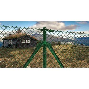 Grillage simple torsion plastifié vert