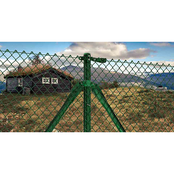 Grillage simple torsion plastifié vert