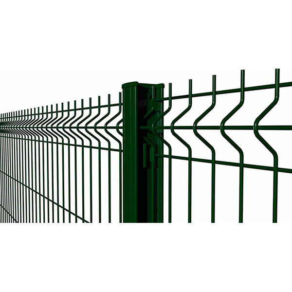 Poteau pour grillage rigide