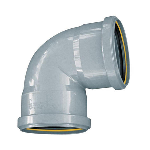 Coude PVC NF à joint