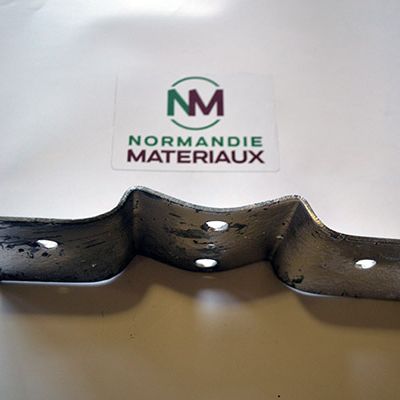 Connecteur intermédiaire galva pour poteau rond