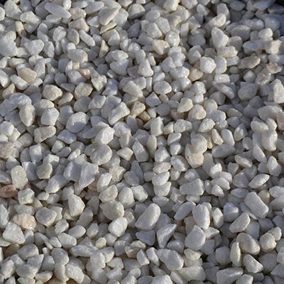 Gravier blanc pur