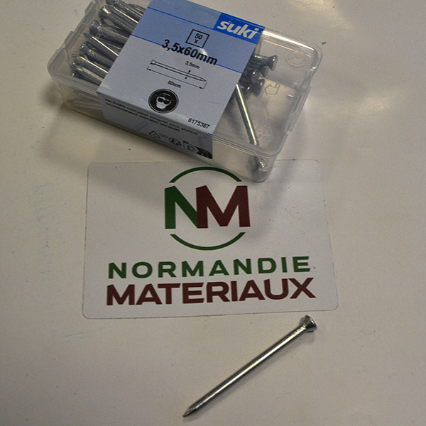 Pointe tête bisotée 3,5xX60