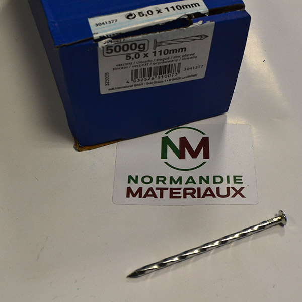 Pointe torsadée 110×5