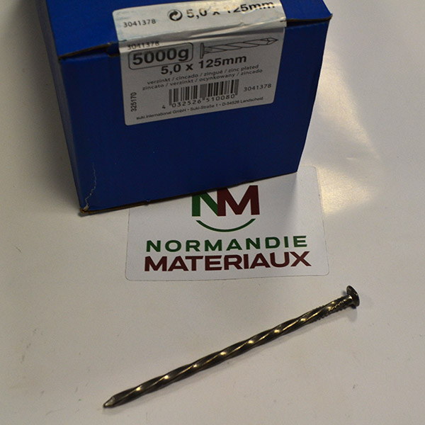 Pointe torsadée 125×5