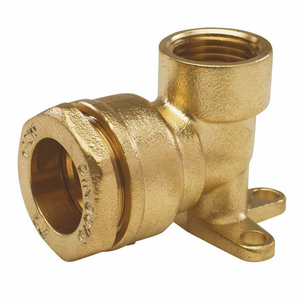 Applique murale laiton femelle pour PEHD