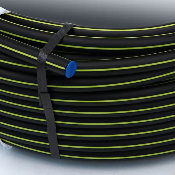 Tube polyéthylène NF bandes Jaunes GAZ