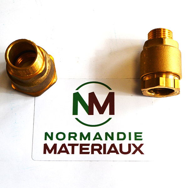 Raccord PEHD Laiton Mâle