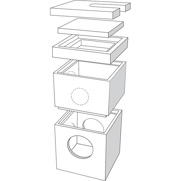 Tampon / couvercle béton