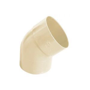 Coude PVC pour descente de gouttière sable