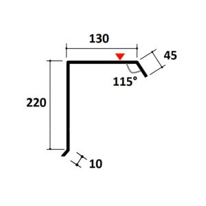 Bande de rive développé de 15 cm