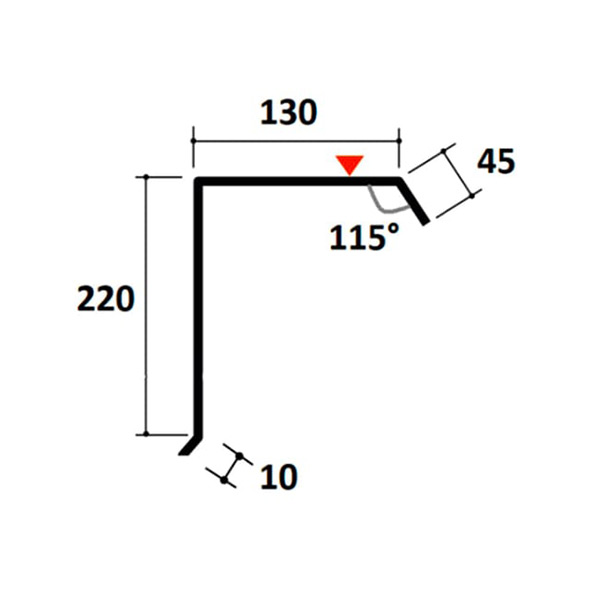 Bande de rive développé de 15 cm
